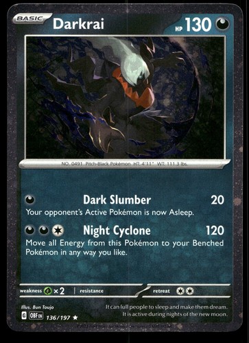 Darkrai holo - darkrai, (cosmos